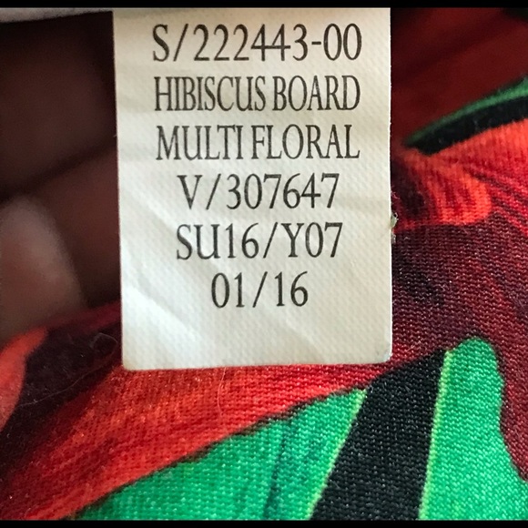 Hibiscus Board Shorts Boys Size 8 Medium w/ built in underwear - Picture 8 of 9